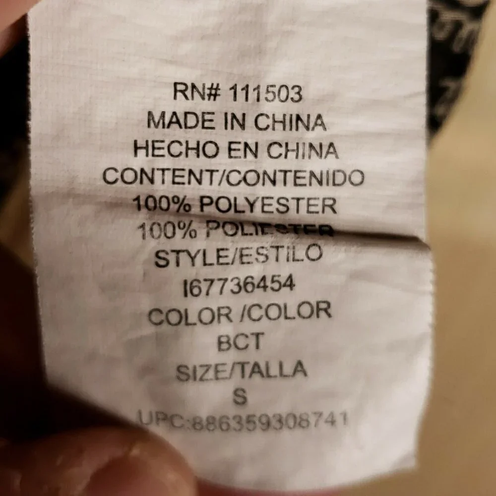 Lily Rose Womens Brown Abstract Floral Semi Sheer Blouse Small - Picture 6 of 7